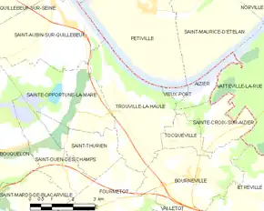 Poziția localității Trouville-la-Haule