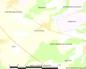 Poziția localității Vieux-Villez