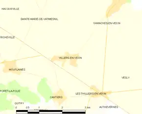 Poziția localității Villers-en-Vexin