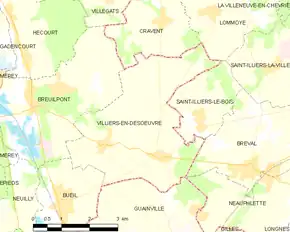 Poziția localității Villiers-en-Désœuvre