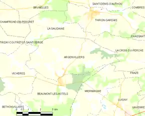 Poziția localității Argenvilliers