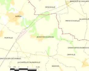 Poziția localității Aunay-sous-Auneau