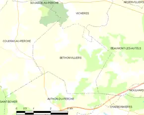 Poziția localității Béthonvilliers