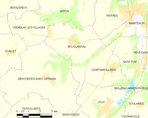 Poziția localității Bouglainval