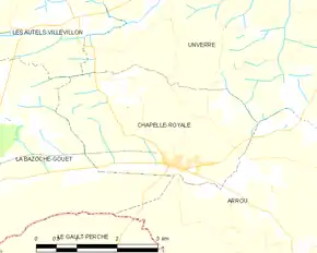 Poziția localității Chapelle-Royale