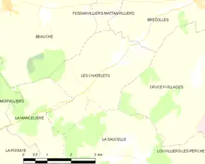 Poziția localității Les Châtelets