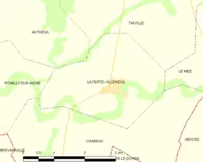 Poziția localității La Ferté-Villeneuil
