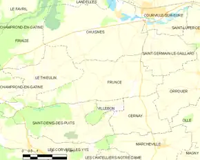 Poziția localității Fruncé