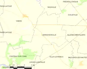 Poziția localității Germignonville
