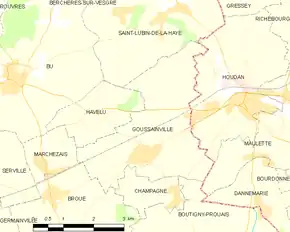 Poziția localității Goussainville