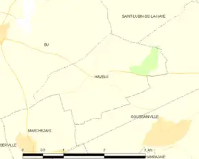 Poziția localității Havelu
