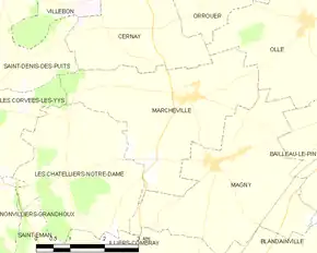 Poziția localității Marchéville