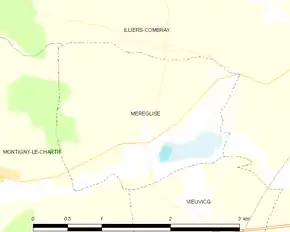 Poziția localității Méréglise