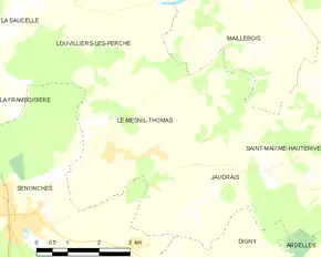 Poziția localității Le Mesnil-Thomas