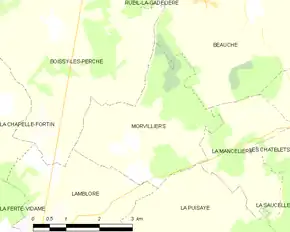 Poziția localității Morvilliers