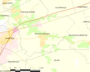 Poziția localității Nogent-le-Phaye