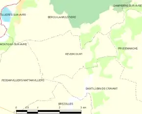 Poziția localității Revercourt