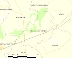 Poziția localității Rouvray-Saint-Florentin