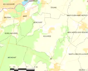 Poziția localității Rouvres