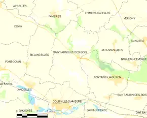 Poziția localității Saint-Arnoult-des-Bois