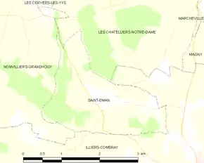 Poziția localității Saint-Éman