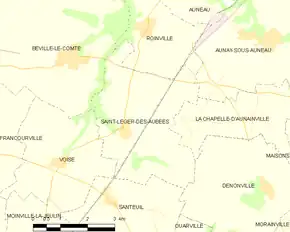 Poziția localității Saint-Léger-des-Aubées