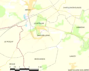 Poziția localității Saint-Pellerin