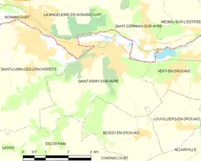 Poziția localității Saint-Rémy-sur-Avre