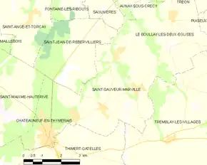 Poziția localității Saint-Sauveur-Marville