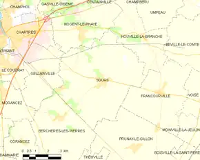 Poziția localității Sours