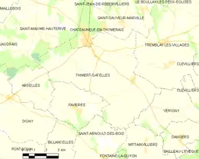 Poziția localității Thimert-Gâtelles