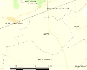 Poziția localității Villars