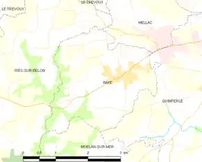 Poziția localității Baye