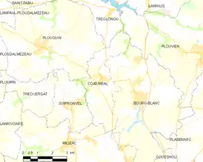 Poziția localității Coat-Méal