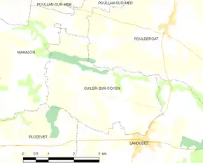 Poziția localității Guiler-sur-Goyen