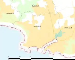 Poziția localității Guilvinec