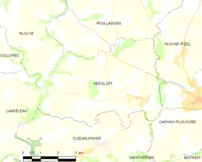 Poziția localității Kergloff