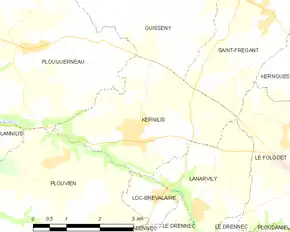 Poziția localității Kernilis