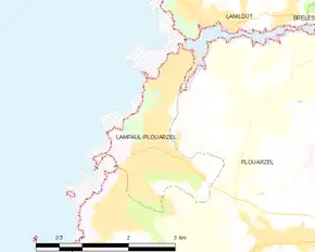 Poziția localității Lampaul-Plouarzel
