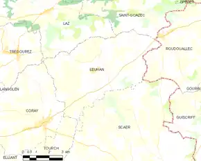 Poziția localității Leuhan