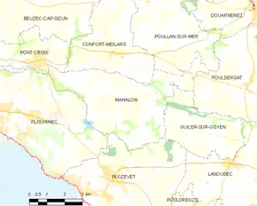 Poziția localității Mahalon