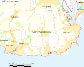 Poziția localității Plobannalec-Lesconil