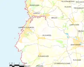 Poziția localității Plouarzel