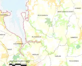 Poziția localității Plouezoc'h