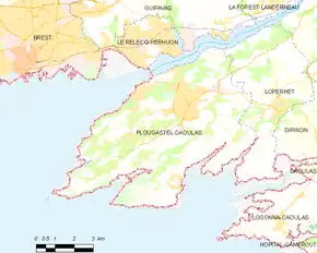 Poziția localității Plougastel-Daoulas
