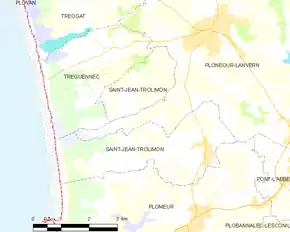 Poziția localității Saint-Jean-Trolimon