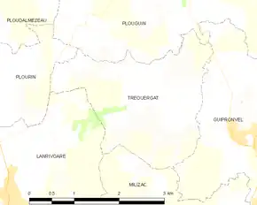 Poziția localității Tréouergat