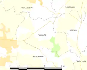 Poziția localității Trézilidé