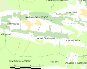 Poziția localității La Bastide-d'Engras
