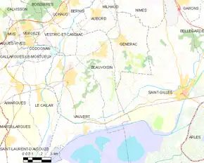 Poziția localității Beauvoisin